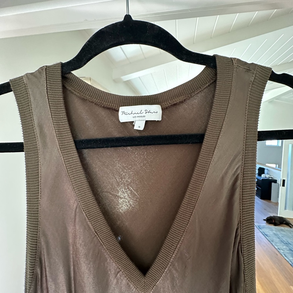 Michael Stars Chocolate Brown Top